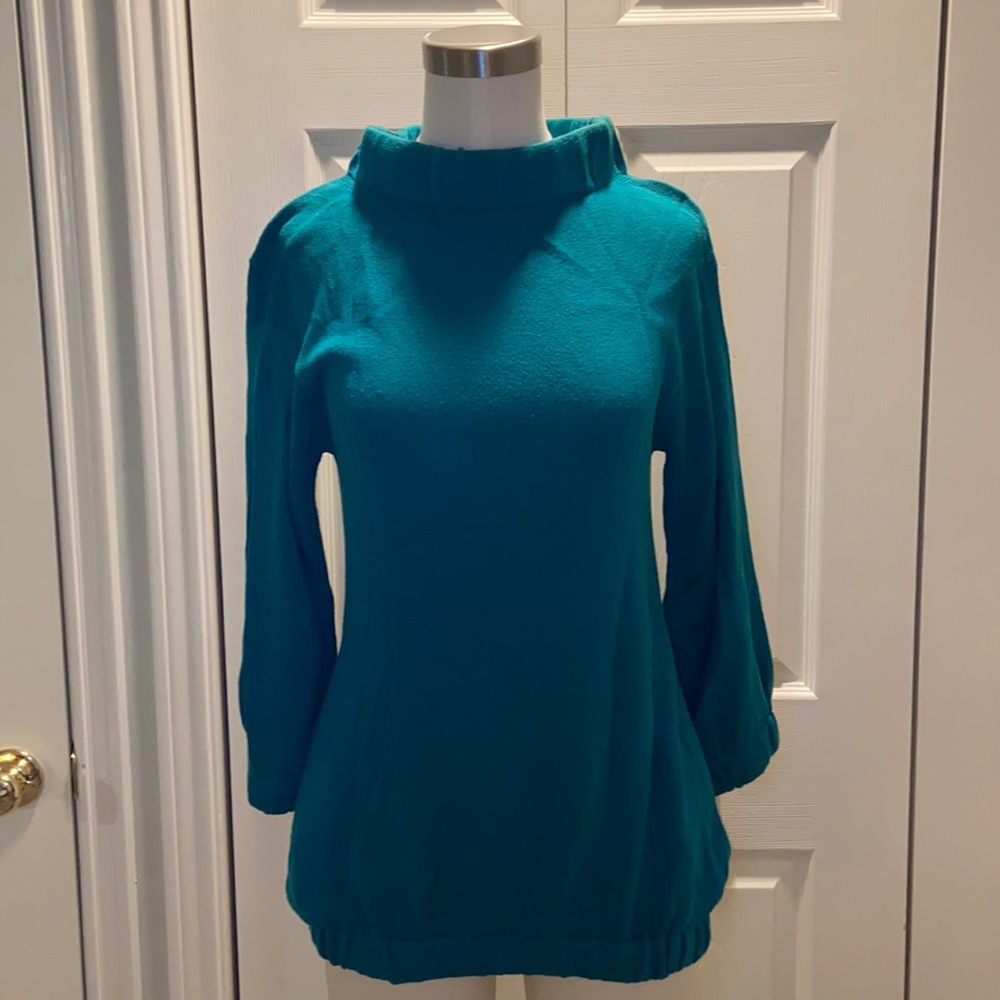 Limited Mock Neck Bubble Sweater w/ Pockets